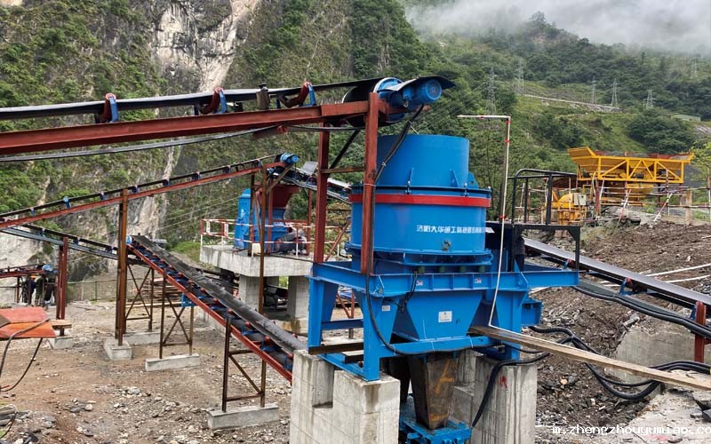 制砂机现场使用